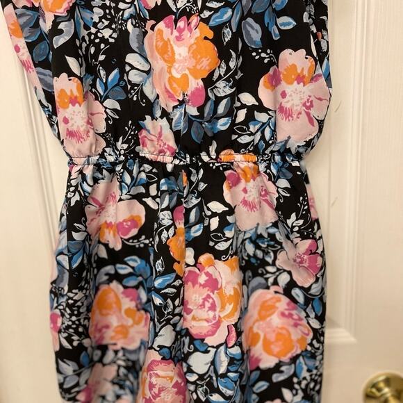 Black Sleeveless Elastic Waist Lightweight Black Romper size Medium - Picture 6 of 6